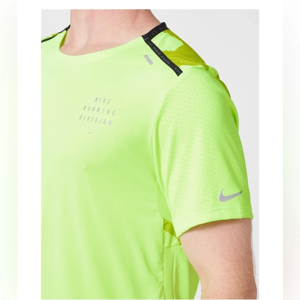 DQ4757-358 Nike Men's Fall Dri-FIT Run Dvn Rise 365 Short Sleeve Top L & XL $60 - Picture 2 of 13